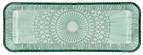 Zielony szklany półmisek 14x38 cm Kusintha – Bitz