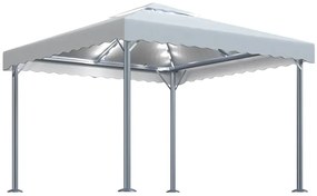 Kremowy namiot ogrodowy z oświetleniem LED F7-C65