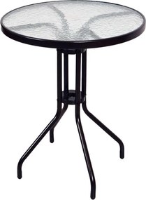 Zestaw ogrodowy, polirattan, 2 krzesła + stół szklany