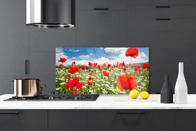 Panel Szklany Kwiatowa Polana Marzeń