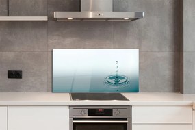 Szklany Panel Kropla Wody w Makrofotografii