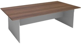 Stół konferencyjny PRIMO GRAY, 2400 x 1200 mm, szary/orzech
