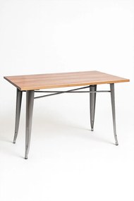 Prostoktny stó z naturalnego drewna Torix 120 x 60 cm