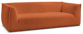 Pomarańczowa sofa z materiału bouclé 242 cm Giorgia – Bobochic Paris