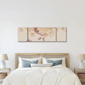 Obraz - Vintage kwiaty i motyle (170x50 cm)