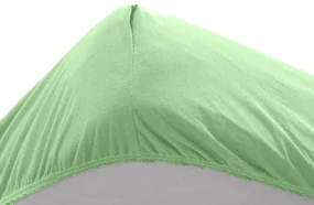 PrzytulneMieszkanie.pl Prześcieradło nieprzemakalne JERSEY 70x140 cm zielone