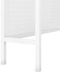 Metalowa nadstawka na biurko JENNY, 950 x 980 x 220 mm, biała