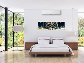 Obraz złotego drzewa (170x50 cm)