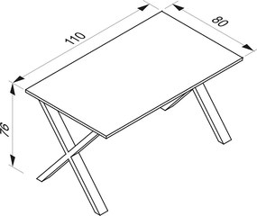 Stół kuchenny Xona X 110x80