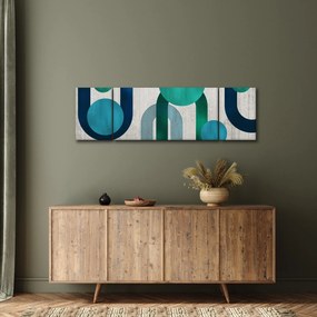 Obraz - Linie i okrągłe kształty (170x50 cm)