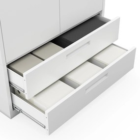 Megan Biały - szuflada podwójna 195 cm