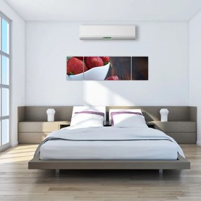 Obraz truskawek (170x50 cm)