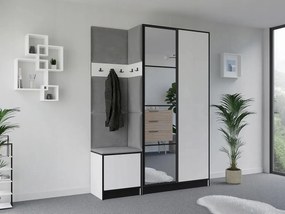 Garderoba EDEN 13 Biały + Szary