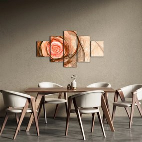 Obraz - Róża w artystycznym duchu (125x70 cm)
