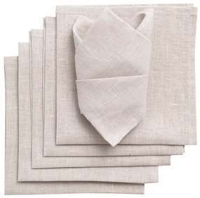Komplet serwetek 6 szt. 42x42cm Linen 159-15