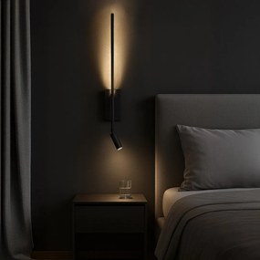Kinkiet, lampka nocna Torch Czarny 6W+3W 4000K