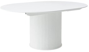 Okrągły rozkładany stół z dodatkowym blatem ø 120 cm Nola – Unique Furniture