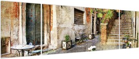 Obraz - Stare ulice Rzymu (170x50 cm)
