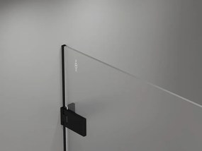 Mexen Lunar-F drzwi prysznicowe składane prawe 90 cm, transparent, czarne - 836-090-000-70-00-P