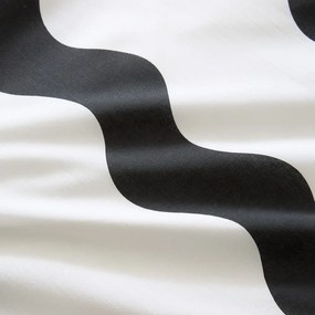 Czarno-biała pościel dwuosobowa 230x220 cm Waves – Sassy B