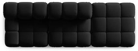Czarna aksamitna sofa 282 cm Bellis – Micadoni Home