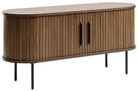 Brązowa szafka pod TV w dekorze dębu 120x56 cm Nola – Unique Furniture