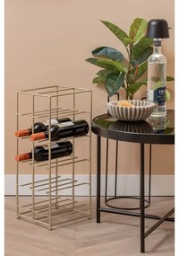 Metalowy regał na wino w kolorze złota liczba butelek 10 25x57x22,5 cm Dual Floor – PT LIVING