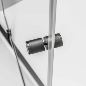 Drzwi prysznicowe skrzydłowe NT604 FLEXSzkło bezpieczne 6 mm – Powłoka Nano – Różne kolory profilu