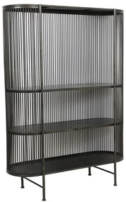 Czarna metalowa wysoka komoda 119x161 cm Yinthe – Light &amp; Living