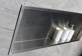 Półka wnękowa ścienna ze stali nierdzewnej BS903010