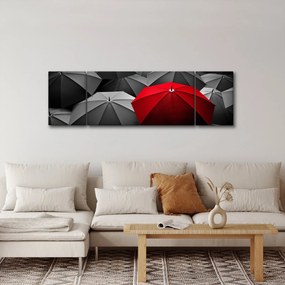 Obraz otwartych parasoli (170x50 cm)