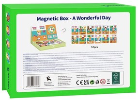 Tooky toy puzzle drewniane pudełko magnetyczne