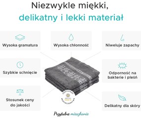 Ręcznik kąpielowy bambusowy BAMBOO 70x140 cm zielony, 70% bambus | 30% bawełna