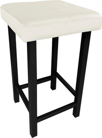 Taboret KLASYK tkanina Welur stelaż metalowy : Kolor Stelaża - Czarny , Kolor tkaniny - VELVET - MG50, Typ tkaniny - Velvet, Wysokość - 60 cm