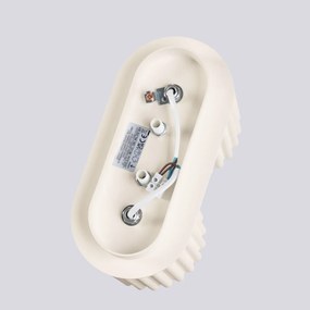Plafon dwupunktowy AURA 2 beżowy GU10 ryflowany  SOLLUX  LIGHTING