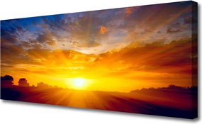 Obraz canvas Złoty Zachód nad Horyzontem
