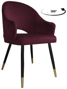 Krzesło obrotowe Velvet podstawa czarno-złota MG02