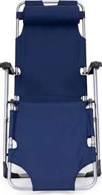 Składany leżak ogrodowy z regulacją Santora 010, niebieski