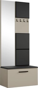 Masseno Garderoba MODULO 201,2/204/40 cm do Przedpokoju Nowoczesna Kaszmir