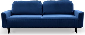 Masseno Sofa FILO z funkcją spania i pojemnikiem na pościel, Rozkładana sofa - Granatowy, VELLUTO 25
