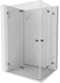 Mexen Lunar-F Duo kabina prysznicowa składana 100 x 95 cm, transparent, gun metal - 836-100L-095P-95-00