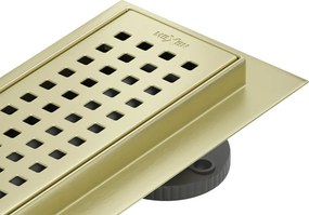 Mexen Flat 360° M08 odpływ liniowy obrotowy 50 cm, złoty szczotkowany - 1A25050-40