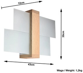 Kinkiet Nice Lamps Leda Natural
