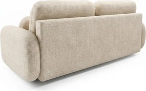 Sofa VIDI Rozkładana Dwuosobowa Beżowa Szenil Japandi