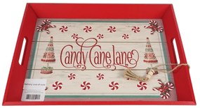 Świąteczna drewniana taca CHRISTMAS - różne warianty Wersja: Candy canelane