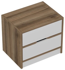 Stolik nocny Elina Walnut White