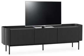 Czarna szafka pod TV 180x55x40 cm Willa – MOME
