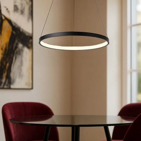 LAMPA SUFITOWA WISZĄCA LHJ011-CP 40cm Czarna