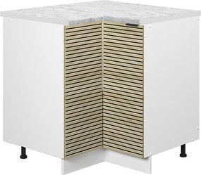 Szafka narożna panel dębowy 80.5x60x82 fame-line