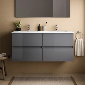 Szara wisząca szafka pod umywalkę 120x55 cm Eurovit+ – Ideal Standard